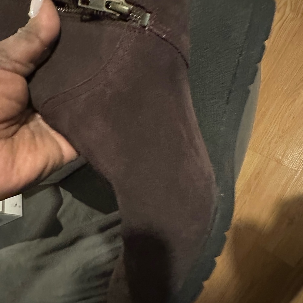 Dark Brown Suede Ankle Boots